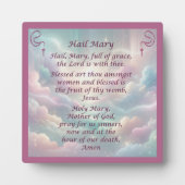 ザ雹メアリー祈りの言葉の額 フォトプラーク (正面)
