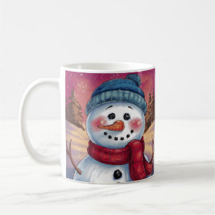 ザ霜の降りた雪だるまホリデーマグ コーヒーマグカップ