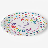 ザ非常に空腹なキャタピラーバタフライ誕生日 ペーパープレート (アングル)