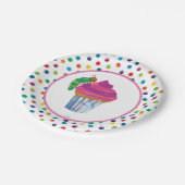 ザ非常に空腹なキャタピラーバタフライ誕生日 ペーパープレート (アングル)