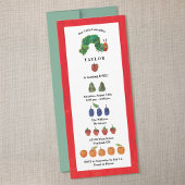 ザ非常に空腹のキャタピラーフルーツ誕生日 招待状