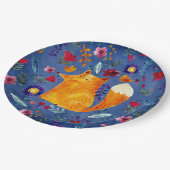 ザ頭が切れるキツネイン・フラワーガーデン ペーパープレート (アングル)