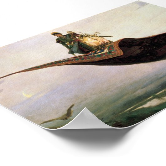 ザ飛んでいるカーペットbyヴィクトル・ヴァーネツォフ(1880) ポスター (角)