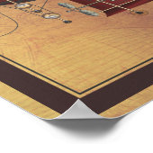 ザ飛行船プチルージュステームパンク飛んでいるマシン ポスター (角)