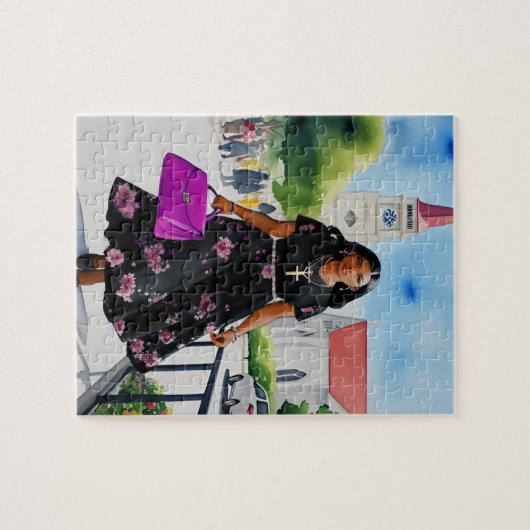 ザ高潔な教会の女性ジグソーパズル ジグソーパズル (横)