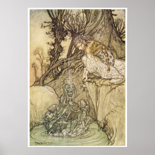 ザ魔法カップ、ヴィンテージファンタジーアート ポスター (正面)