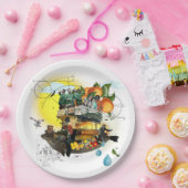 ザ魔法バスサンシャイン配信 ペーパープレート (パーティー)