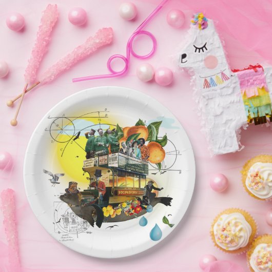 ザ魔法バスサンシャイン配信 ペーパープレート (パーティー)