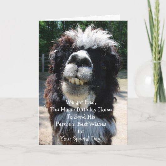 ザ魔法誕生日ホース カード (正面)