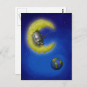 ザ魚釣りムーンハガキ ポストカード (正面/裏面)