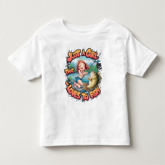 ザ魚釣り愛好家 トドラーTシャツ (正面)