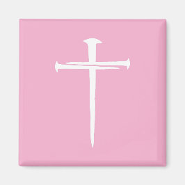 ザ3爪、 ネイルホワイトクロスクリスチャン マグネット