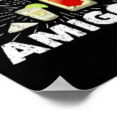 ザ3 Amigos塩テキーラライムメキシコ ポスター (角)