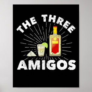 ザ3 Amigos塩テキーラライムメキシコ ポスター