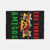 ザ3 Three Amigos Three Friends Tres Amigos Cinco フリースブランケット (正面(横))