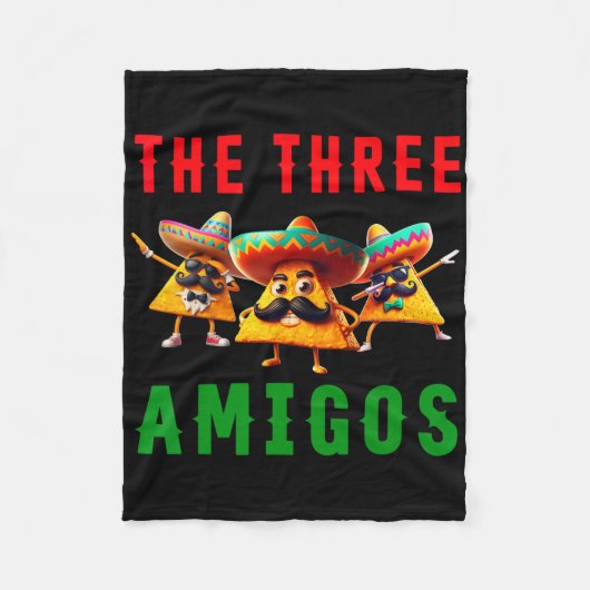 ザ3 Three Amigos Three Friends Tres Amigos Cinco フリースブランケット (正面)