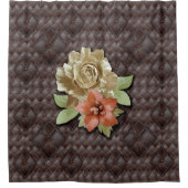 ザ3Dレザーアカデミアデコール シャワーカーテン (正面)