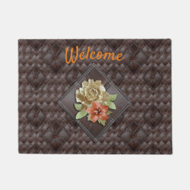 ザ3Dレザーアカデミアデコール ドアマット