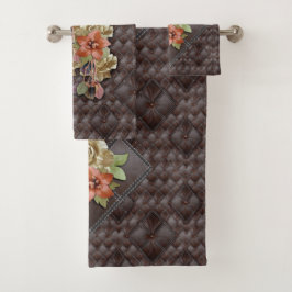 ザ3Dレザーアカデミアデコール バスタオルセット