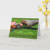 ザ・のまわりにエッジ カード (黄色い花)