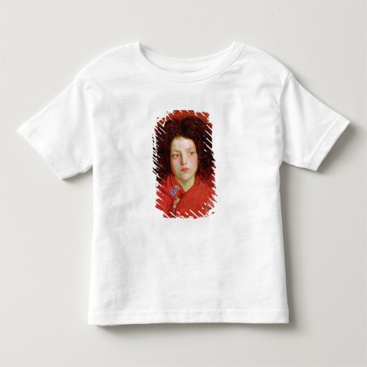 ザ・アイリッシュ・ガール1860年(キャンバス上の油をbに置く) トドラーTシャツ (正面)