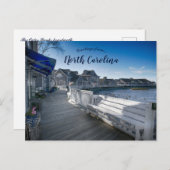 ザ・アウター・バンクスBoardwalk North Carolina USA ポストカード (正面/裏面)