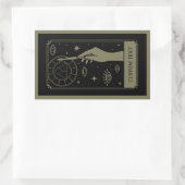 ザ・アート先生タロットカスタム文字 長方形シール (バッグ)