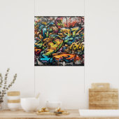 ザ・アート・オブ・ザ・通り、グラフィティ・通り・アート ポスター (キッチン)