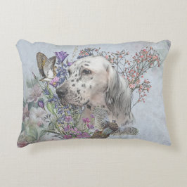 ザ・イングリッシュセッターポートレートアート アクセントクッション