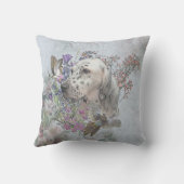 ザ・イングリッシュセッターポートレートアート クッション (裏面)