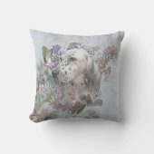 ザ・イングリッシュセッターポートレートアート クッション (正面)