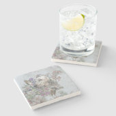 ザ・イングリッシュセッターポートレートアート ストーンコースター (横)