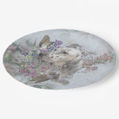 ザ・イングリッシュセッターポートレートアート ペーパープレート (アングル)