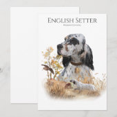 ザ・イングリッシュセッター、パッション狩り 招待状 (正面/裏面)