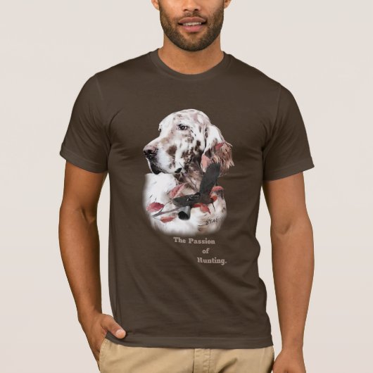 ザ・イングリッシュセッター、パッション狩り Tシャツ (正面)