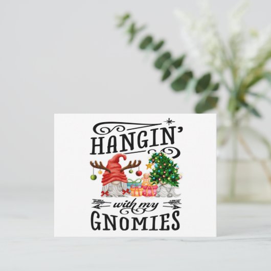 ザ・ウィズ・マイ・グノミぶら下がったーズ・クリスマス・格言 ポストカード (スタンド正面)