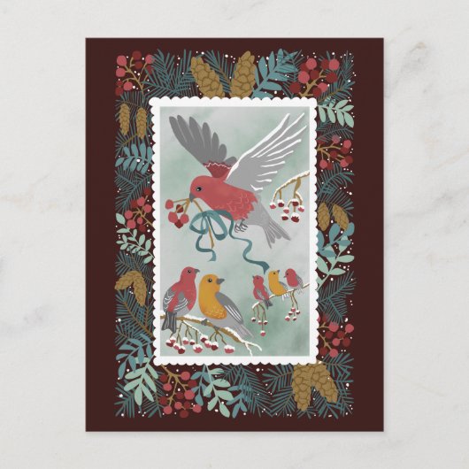 ザ・ウィンターアース・ソングクリムゾン・レッド・ハガキ ポストカード (正面)