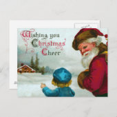 「ザ・ウェイホーム」ヴィンテージクリスマス シーズンポストカード (正面/裏面)