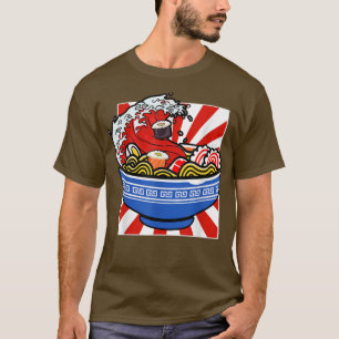ザ・ウェーブア日本のートラーメンボウルかわいいアニメ1560 Tシャツ
