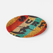 ザ・ウェーブズカリフォルニアサマーサーフィンビーチ ペーパープレート (アングル)