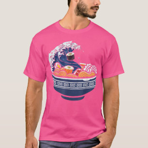 ザ・ウェーブ・ジャパン・ラーメン丼かわいいアニメ愛好家1559 Tシャツ