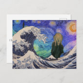 ザ・ウェーブ・スタリー・ナ素晴らしイトの叫び ポストカード (正面/裏面)