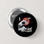 ザ・ウェー素晴らしブ神奈川サーフィおもしろいンの日本のブライ 缶バッジ (正面&裏面)