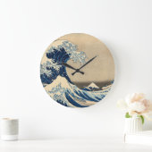 ザ・ウェ素晴らしーブ1830年~1833年葛飾北斎著 ラージ壁時計 (ホーム)