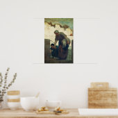 ザ・ウォッシャーウーマン， c.1860-61 ポスター (キッチン)