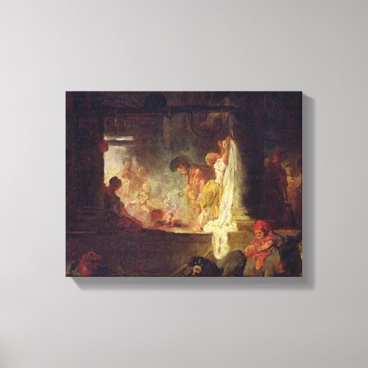 ザ・ウォッシャーレディーズ， c.1759 キャンバスプリント (正面)