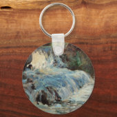 ザ・ウォーターフォール・バイ・トワックマンヴィンテージ印象主義 キーホルダー (正面)