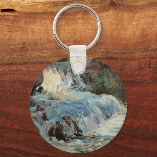 ザ・ウォーターフォール・バイ・トワックマンヴィンテージ印象主義 キーホルダー (正面)