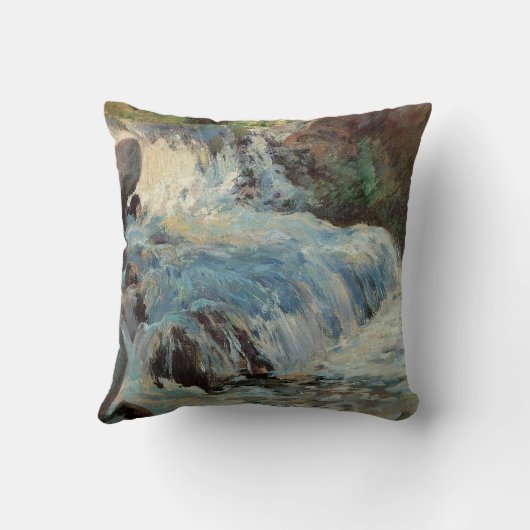 ザ・ウォーターフォール・バイ・トワックマンヴィンテージ印象主義 クッション (裏面)