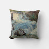 ザ・ウォーターフォール・バイ・トワックマンヴィンテージ印象主義 クッション (正面)